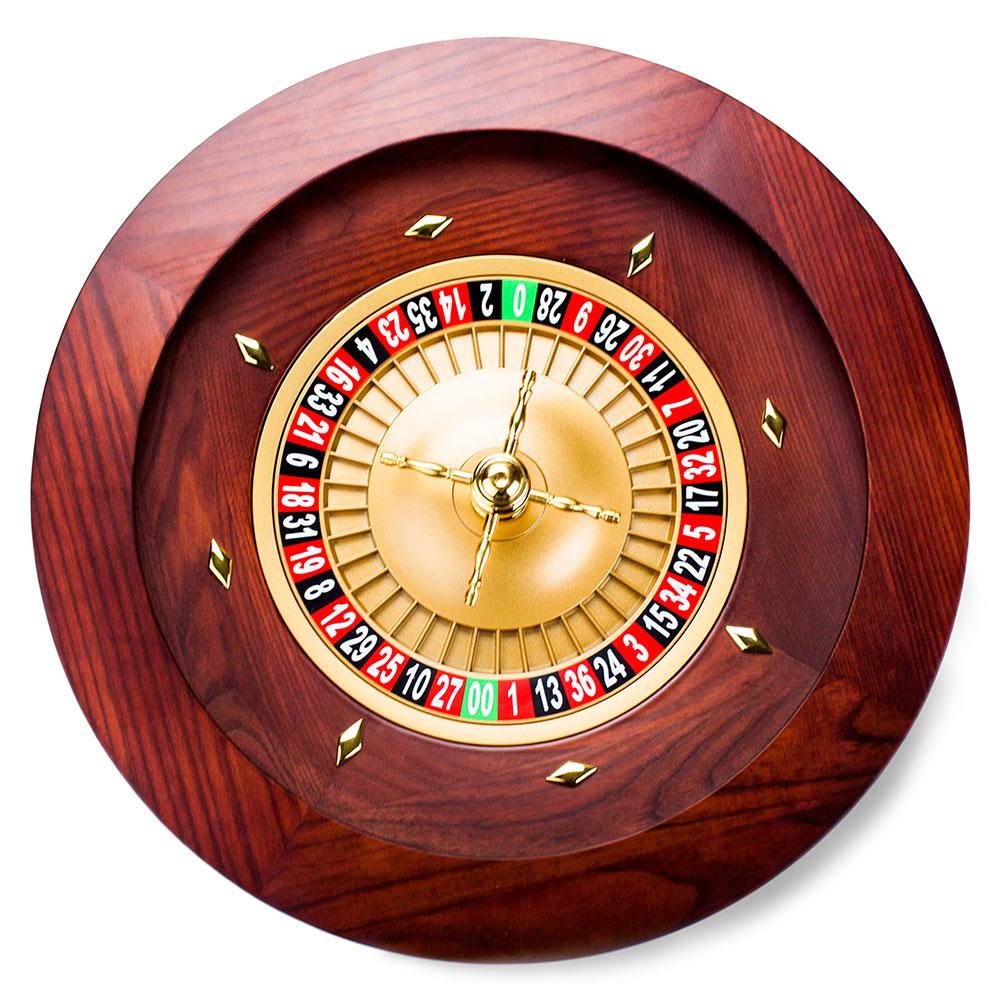 18" Casino Grade Deluxe Wooden Roulette Wheel