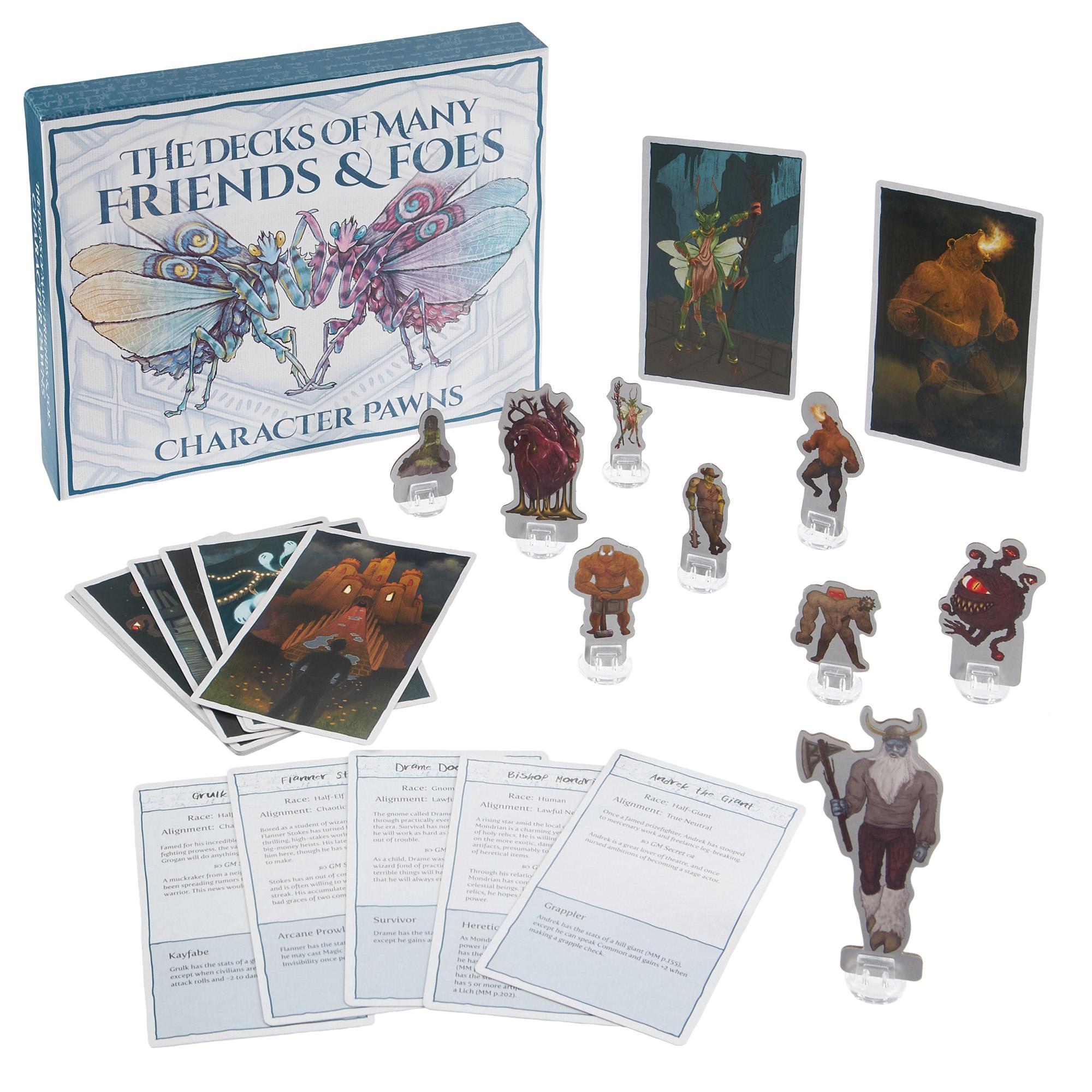 Deluxe Decks of Many Friends & Foes with Character Pawns