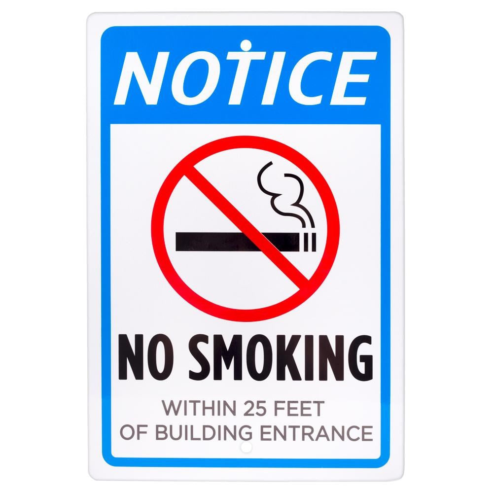 Notice No Smoking - Aluminum Sign