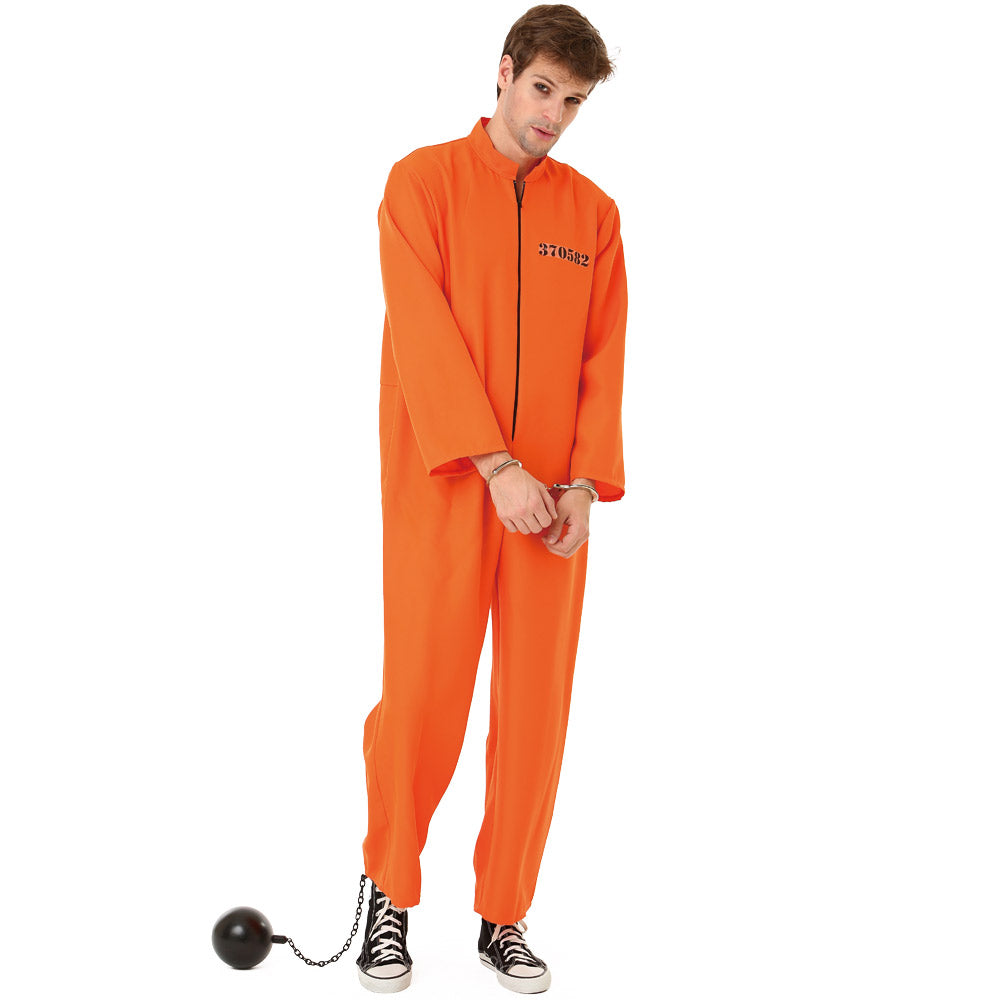 Orange Prisoner Adult Costume