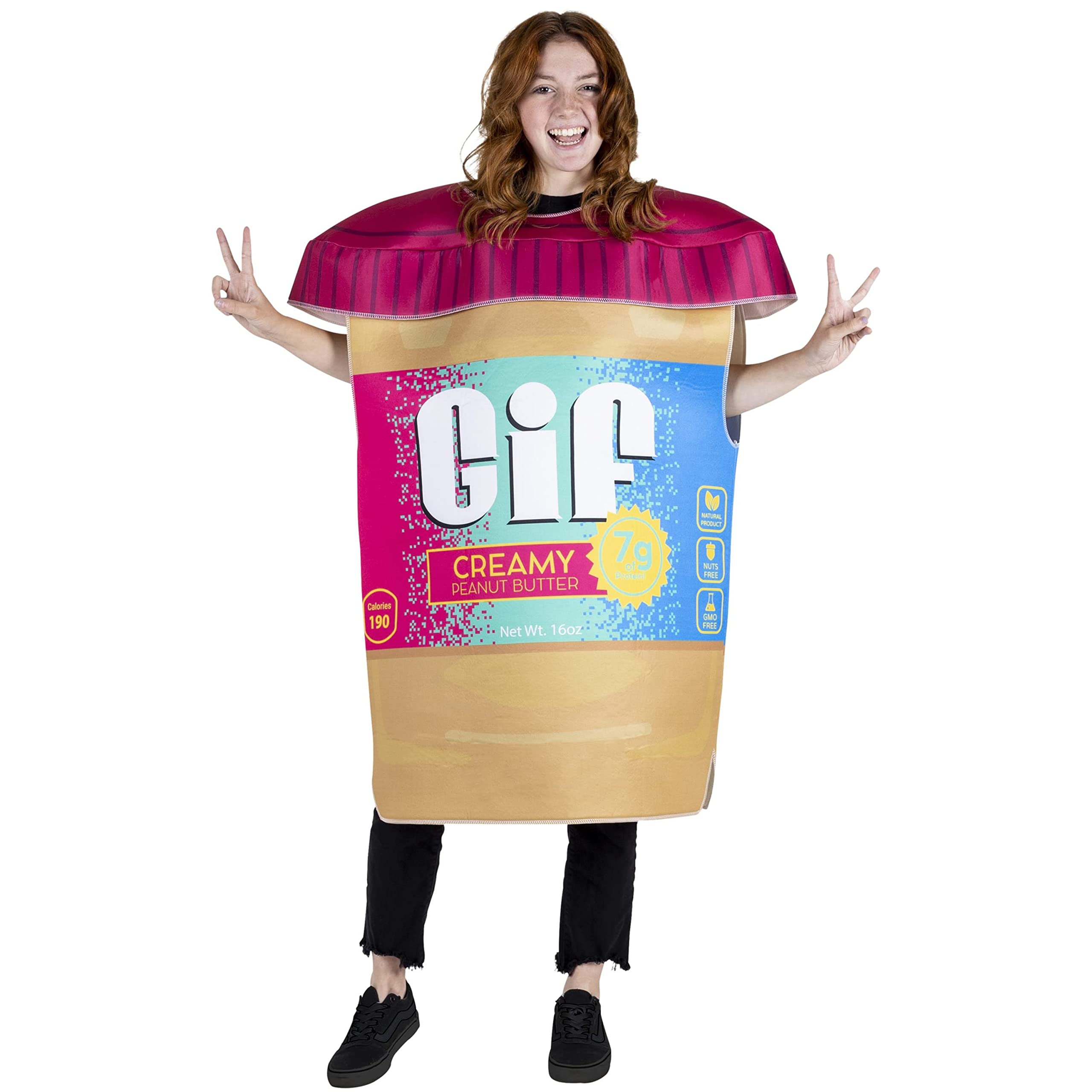 Peanut Butter Jar - Unisex Halloween Costume