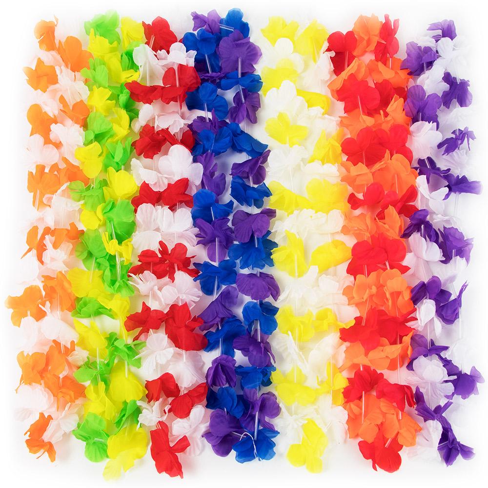 Colorful Flower Leis (12-pack)