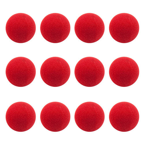 12-Pack of Novelty Red Foam Clown Nose