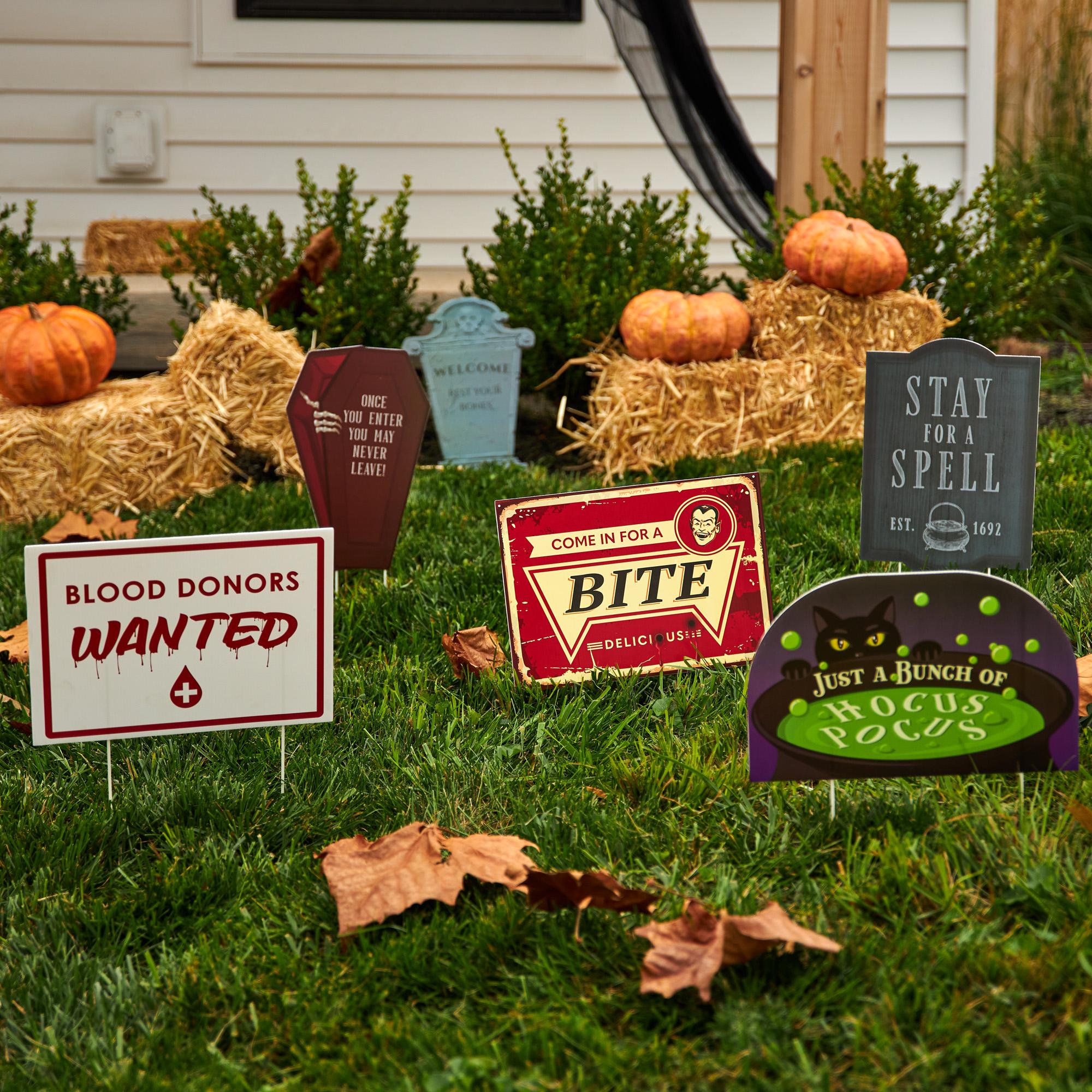 Friendly Halloween Yard Signs