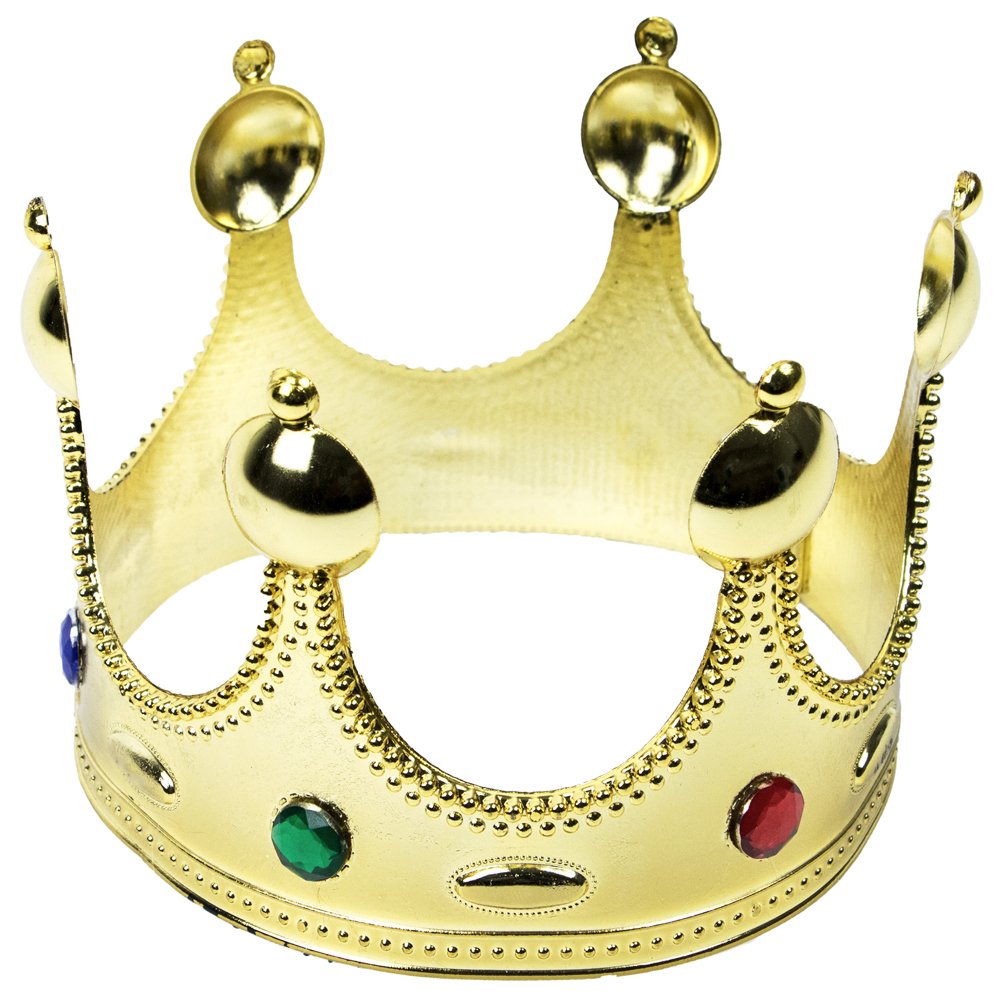 Gold Costume Crowns, 12-pack