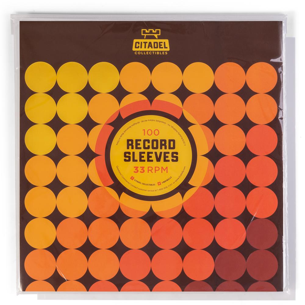 33 RPM Record Sleeves, 100-pack