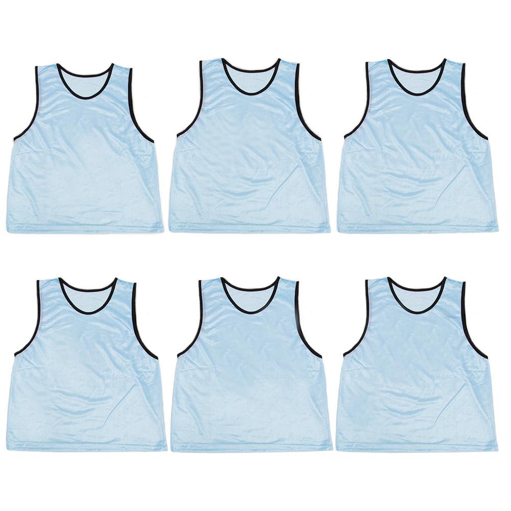 6-pack Adult Scrimmage Pinnies, Light Blue