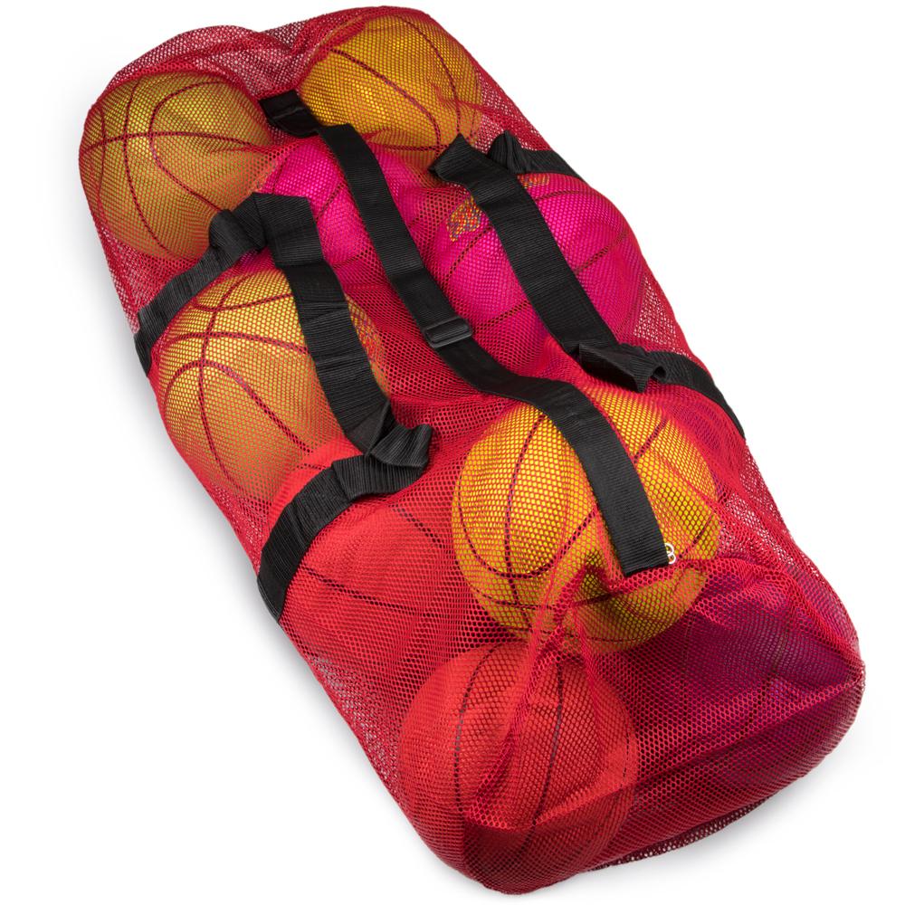 Mesh Sports Ball Bag with Strap