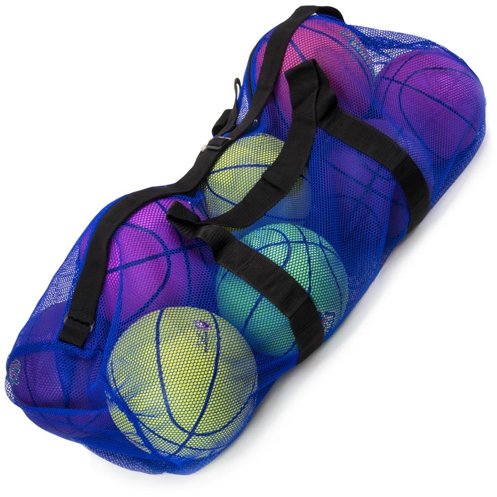 Mesh Sports Ball Bag with Strap