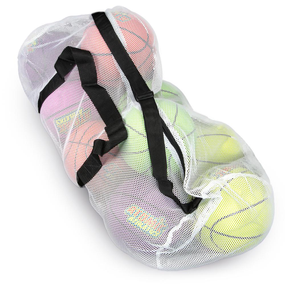 Mesh Sports Ball Bag with Strap