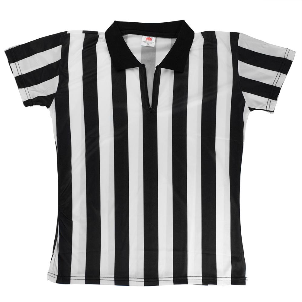 Women's Official Black & White Stripe Referee Jersey