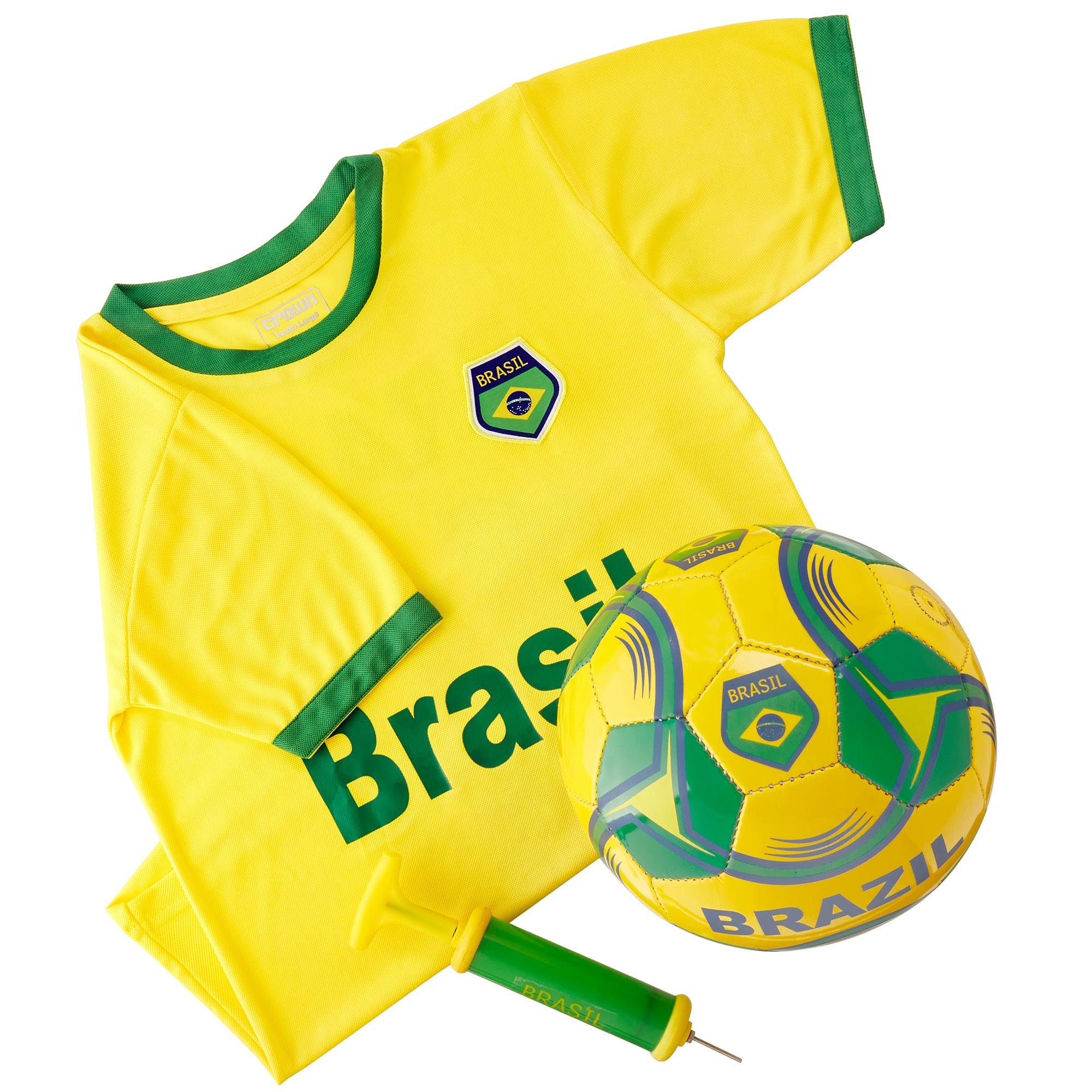 Kids Soccer Kits - Shirt, Shorts, Inflatable Ball with Pump