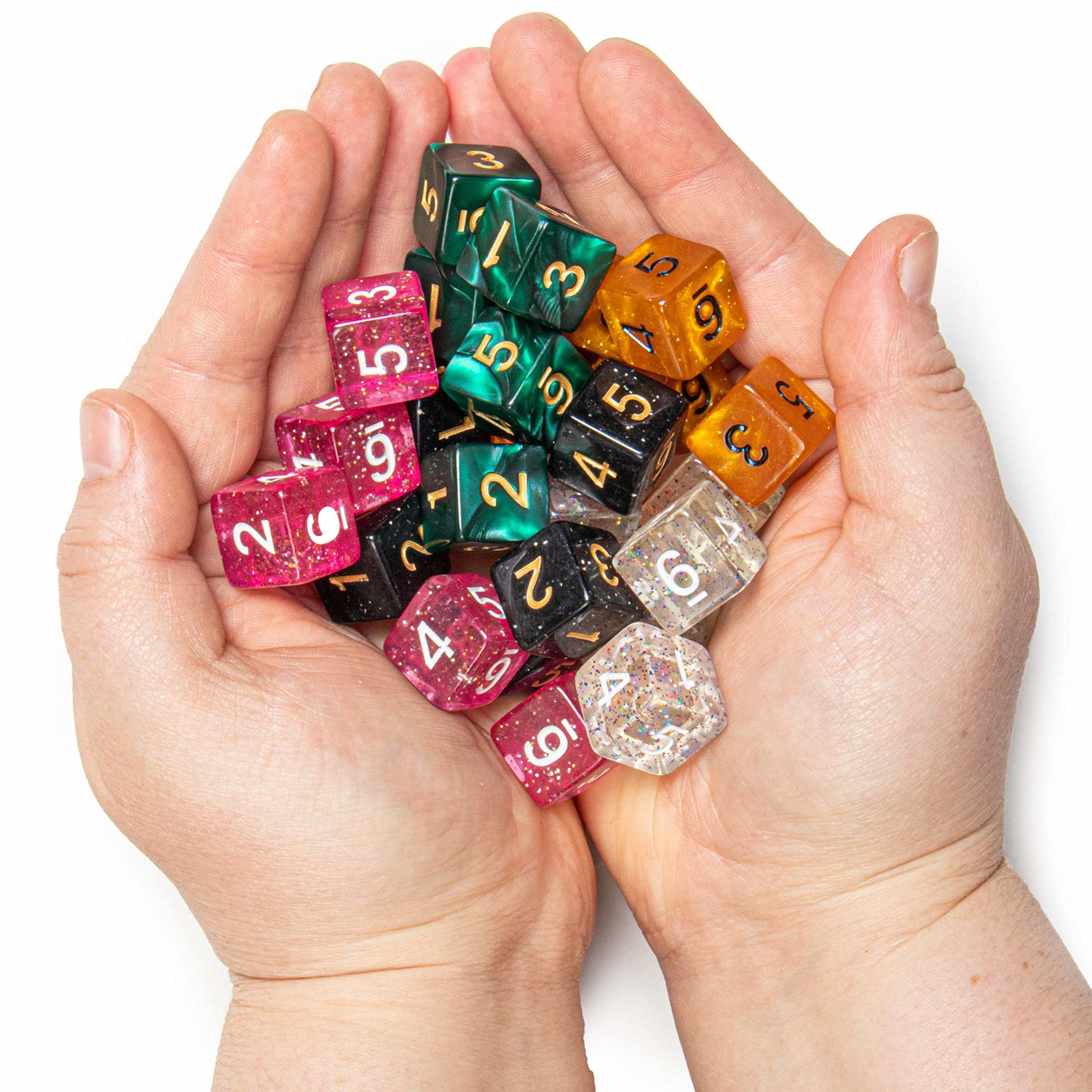 Wiz Dice Random d6 Polyhedral Dice (25-pack)