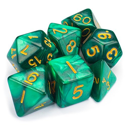 Wiz Dice Series II: Polyhedral Dice Set, Basilisk Blood