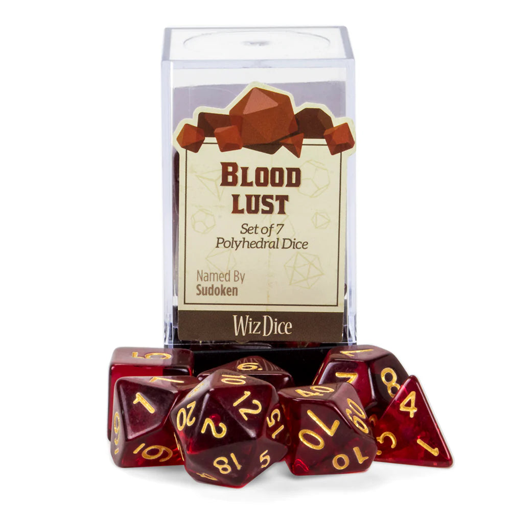 Wiz Dice Series III: Polyhedral Dice Set, Blood Lust