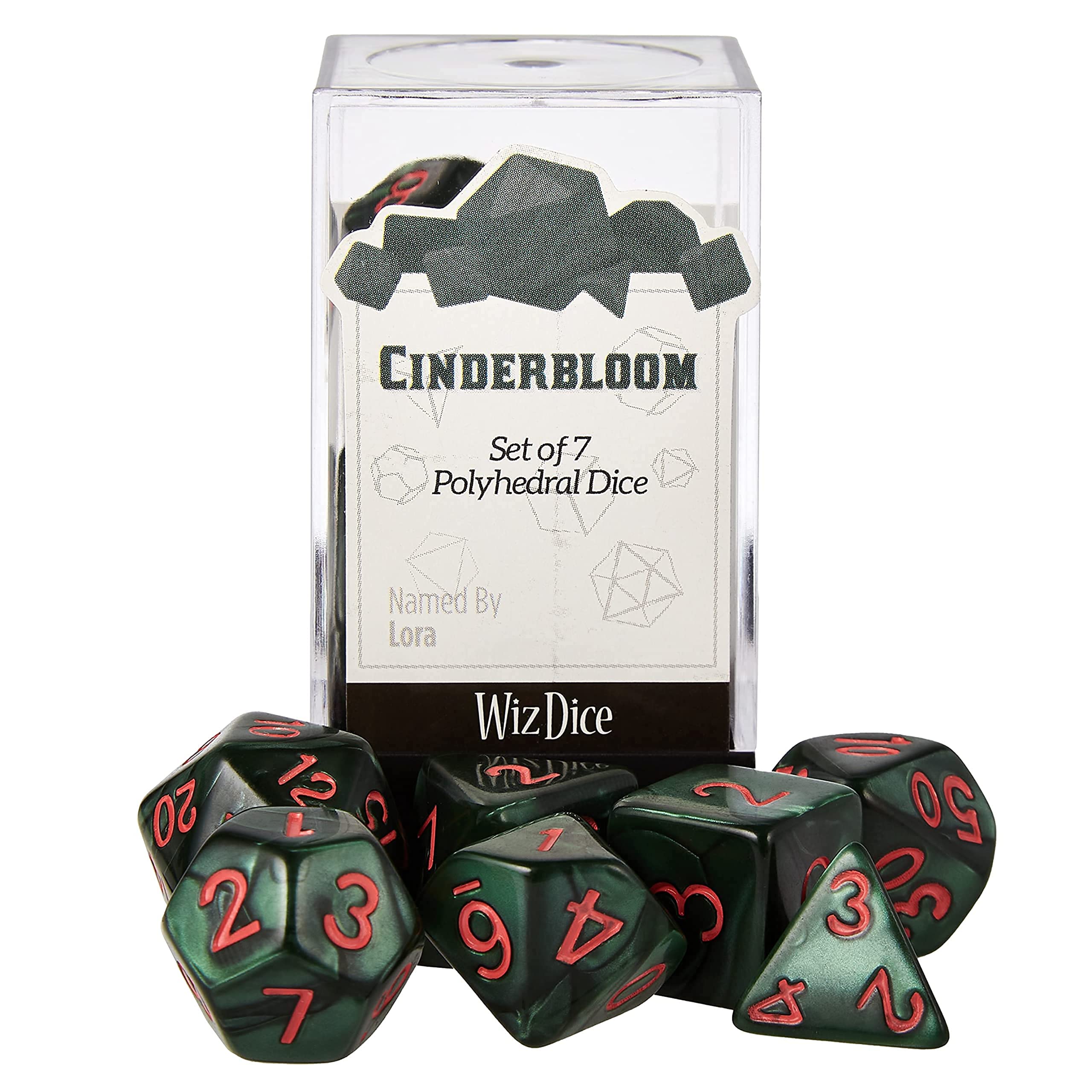 Wiz Dice Series IV: Polyhedral Dice Set, Cinderbloom