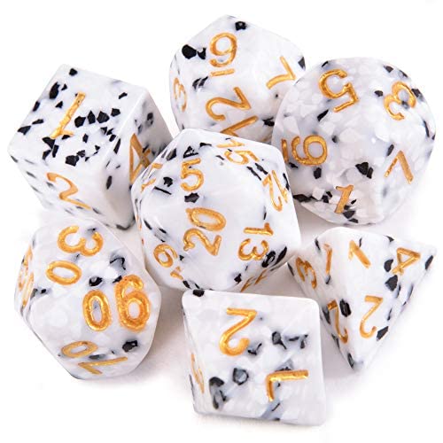 Wiz Dice Limited Series: Polyhedral Dice Set, Cookies & Cream