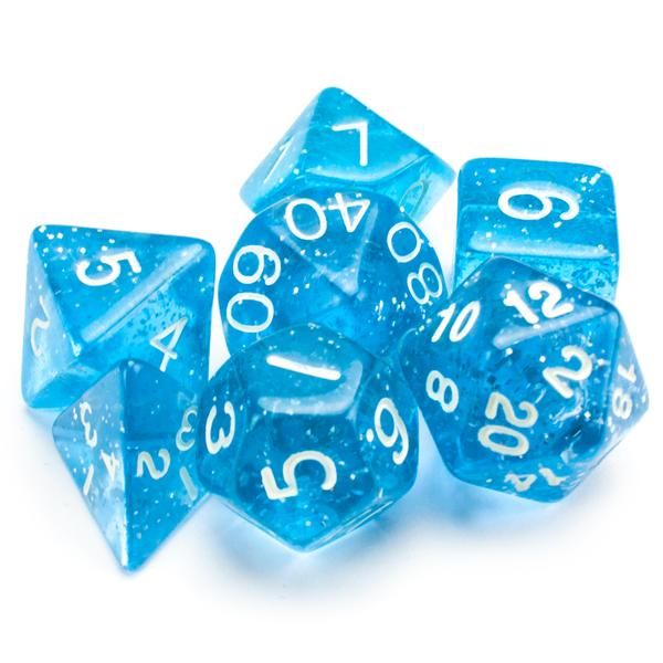 Wiz Dice Series II: Polyhedral Dice Set, Diamond Dust