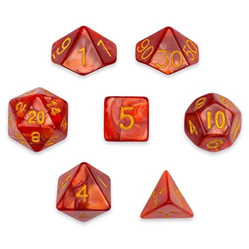 Wiz Dice Series II: Polyhedral Dice Set, Dragon Scales