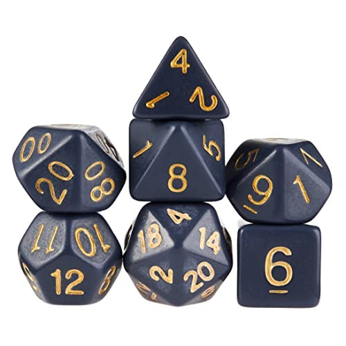 Wiz Dice Series III: Polyhedral Dice Set, Dreamless Night