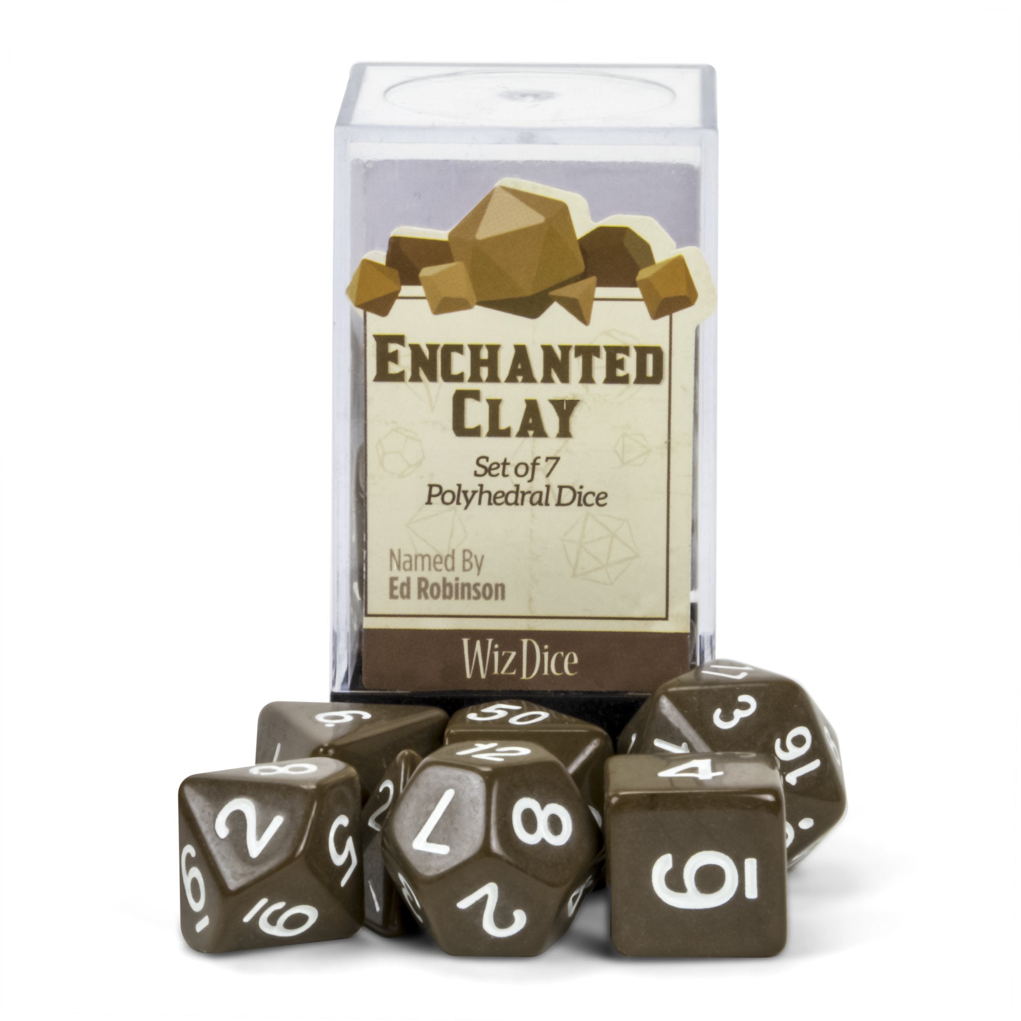 Wiz Dice Series III: Polyhedral Dice Set, Enchanted Clay