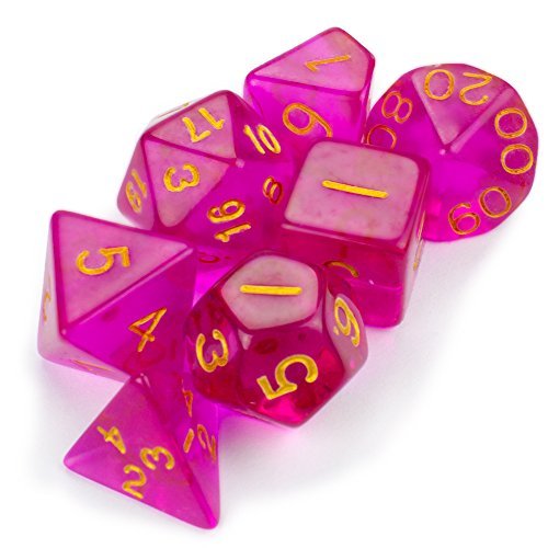 Wiz Dice Series II: Polyhedral Dice Set, Faerie Fire