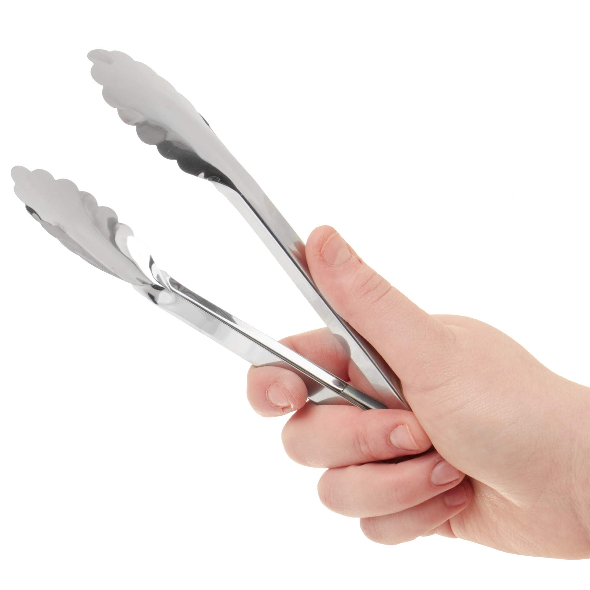 Stainless Steel Serving Tongs (6-pack)