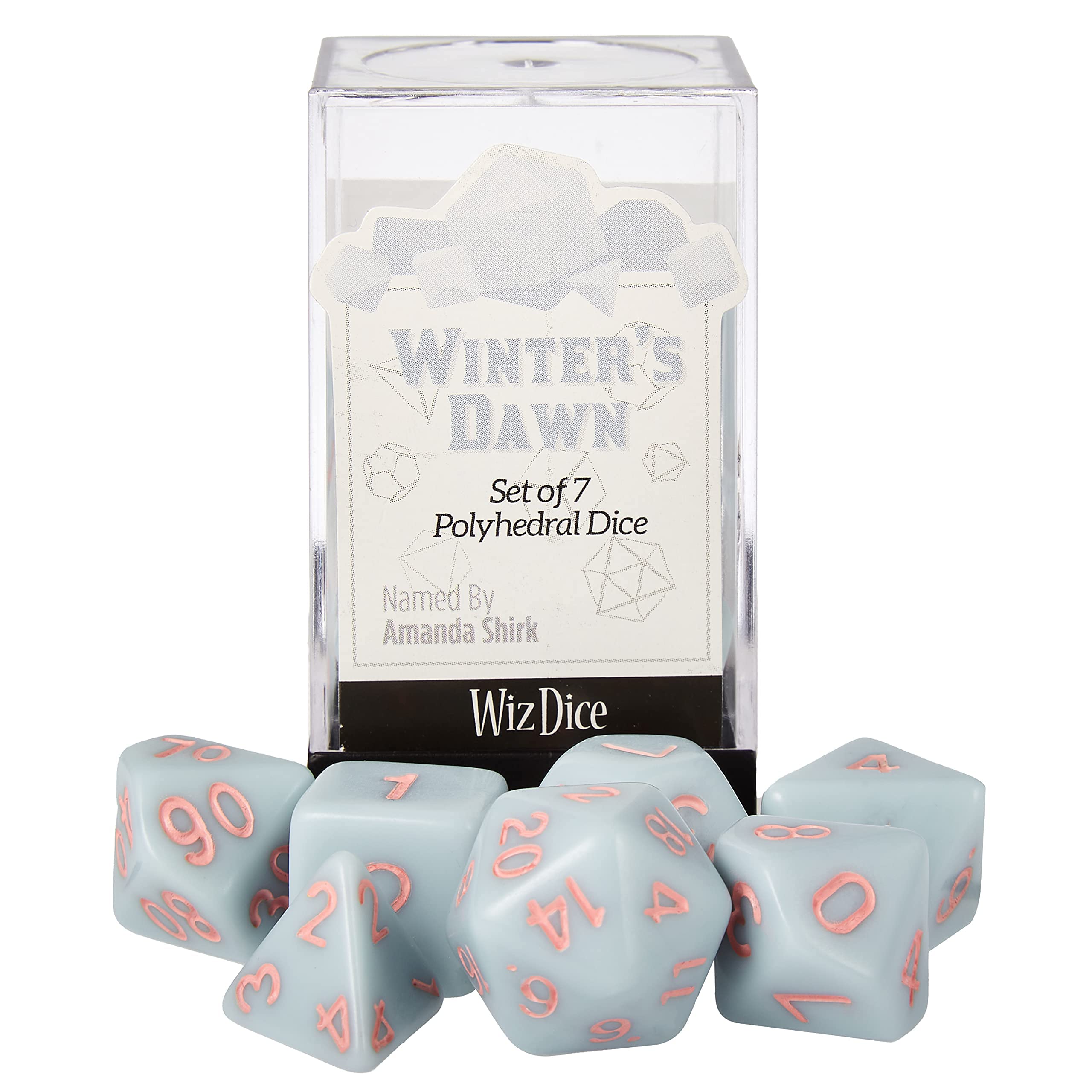 Wiz Dice Series IV: Polyhedral Dice Set, Winter's Dawn